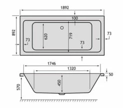 Carron Quantum Duo White Double Ended Acrylic Bath 5mm - 1900 X 900mm 6 Carron Quantum Duo White Double Ended Acrylic Bath 5mm - 1900 X 900mm -Duravit Sales Shop M700 2022 1 5 13 16 53 565