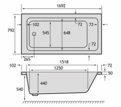 Carron Quantum 5mm Top-Quality Single Ended White Acrylic Bath 1700 X 800mm 4 Carron Quantum 5mm Top-Quality Single Ended White Acrylic Bath 1700 X 800mm -Duravit Sales Shop M700 2022 1 6 10 46 23 273