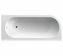 Nuie Crescent White Back To Wall Corner Bath With Panel -Duravit Sales Shop M700 2022 10 10 7 10 5 230