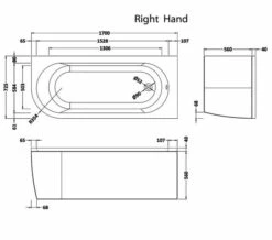 Nuie Crescent White Back To Wall Corner Bath With Panel -Duravit Sales Shop M700 2022 10 10 7 33 10 9