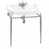 Burlington Edwardian 800mm Gloss White Basin With Washstand