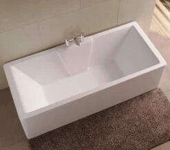 Aqua Legend Square Single Ended Standard White Bath - Sizes Available