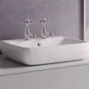 Geberit Selnova Square 450 X 350mm Handrinse Basin White