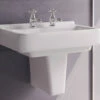 Roca Dama-N Compact White Wall Hung Basin With 1 Tap Hole