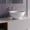 Nuie Tide 410mm Round White Counter Top Vessel Basin