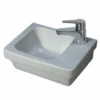 Essential IVY Slimline Wall Hung Basin With 1 Tap Hole On Right Hand