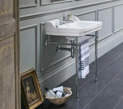 Burlington Edwardian 610mm White Large Basin And Washstand