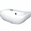 Essential Fuchsia 380mm White Wall Mounted Basin