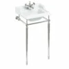 Burlington Classic 510mm White Basin With Wash Stand