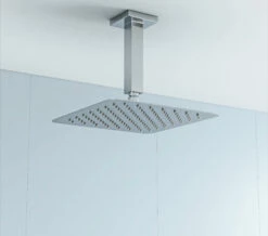 Bristan Square Stainless Steel Slimline Fixed Chrome Shower Head