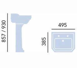 Heritage Granley 495mm Cloakroom Basin -Duravit Sales Shop M700 2022 11 8 9 30 55 456