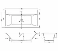 Hudson Reed Asselby Square 1800 X 800mm Eternalite Acrylic Bath 7 Hudson Reed Asselby Square 1800 X 800mm Eternalite Acrylic Bath -Duravit Sales Shop M700 2022 12 29 11 26 13 501