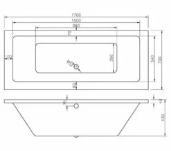Joseph Miles Tuscany 1700mm Double Ended Whirlpool Bath -Duravit Sales Shop M700 2022 2 24 12 58 28 906