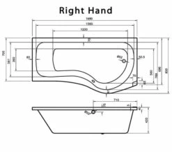 Joseph Miles 1700mm Curved-P Whirlpool Bath With Front Panel And Screen 7 Joseph Miles 1700mm Curved-P Whirlpool Bath With Front Panel And Screen -Duravit Sales Shop M700 2022 2 25 12 37 15 560