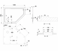 Britton Zamori Offset Pentangle White Shower Tray -Duravit Sales Shop M700 2022 3 10 12 59 24 9