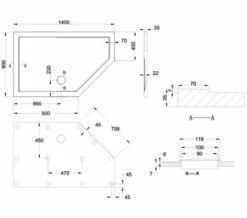 Britton Zamori Offset Pentangle White Shower Tray -Duravit Sales Shop M700 2022 3 10 12 59 42 166