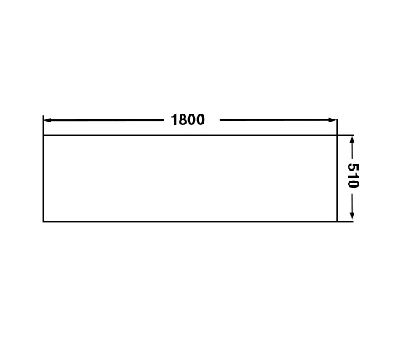 IMEX Cast 1700mm Reinforced Universal Acrylic Straight Side Panel 3 IMEX Cast 1700mm Reinforced Universal Acrylic Straight Side Panel - Image 3