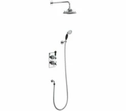 Burlington Trent Thermostatic Dual Outlet Diverter Valve With Shower Set