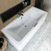 Joseph Miles Portland 5mm Acrylic Double Ended White Bath With Single Grip