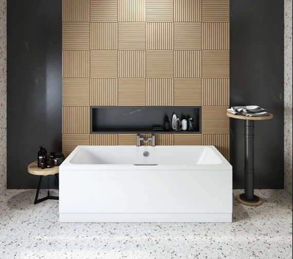 Joseph Miles Portland 5mm Acrylic Double Ended White Bath With Single Grip 8 Joseph Miles Portland 5mm Acrylic Double Ended White Bath With Single Grip - Image 8