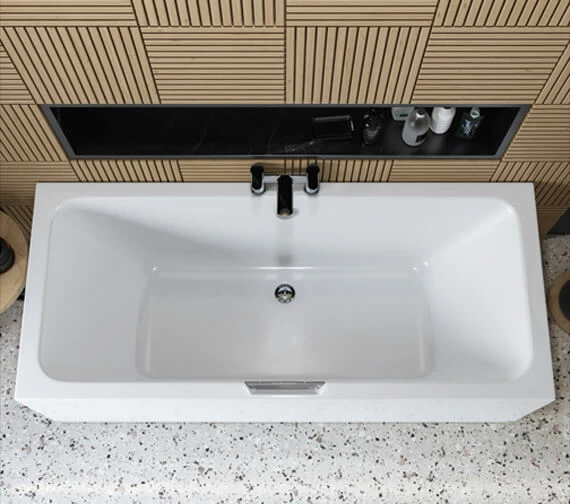 Joseph Miles Portland 5mm Acrylic Double Ended White Bath With Single Grip 9 Joseph Miles Portland 5mm Acrylic Double Ended White Bath With Single Grip - Image 9