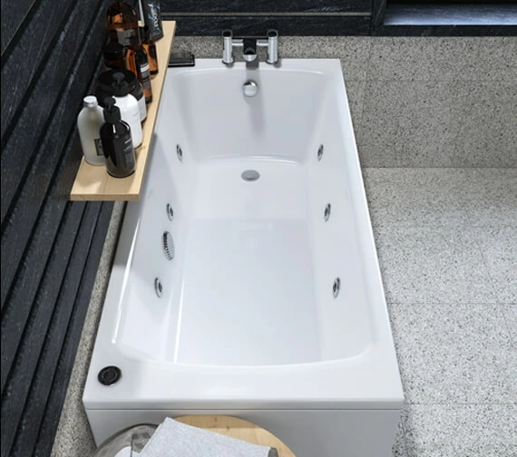 Joseph Miles Rockall Beauforte Reinforced Single Ended 6 Jet Whirlpool Bath White 7 Joseph Miles Rockall Beauforte Reinforced Single Ended 6 Jet Whirlpool Bath White - Image 7