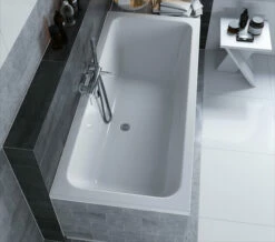 Joseph Miles Portland Double Ended Rectangular White Bath - 5mm Acrylic