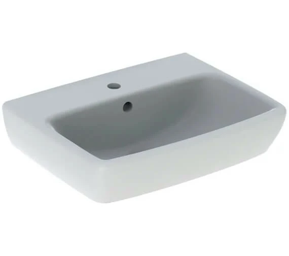 Geberit Selnova Square 450 X 350mm Handrinse Basin White 4 Geberit Selnova Square 450 X 350mm Handrinse Basin White - Image 4