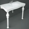 RAK Console Deluxe 1082mm White Basin With Ceramic Legs