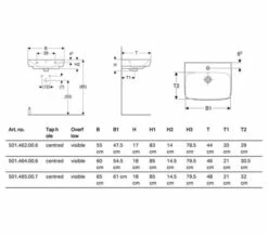 Geberit Selnova Square 1 Tap Hole Washbasin -Duravit Sales Shop M700 2022 5 21 11 17 21 948