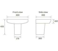 Joseph Miles Jude 600mm X 400mm 1 Taphole Basin With Semi Or Full Pedestal -Duravit Sales Shop M700 2022 5 24 12 5 50 504