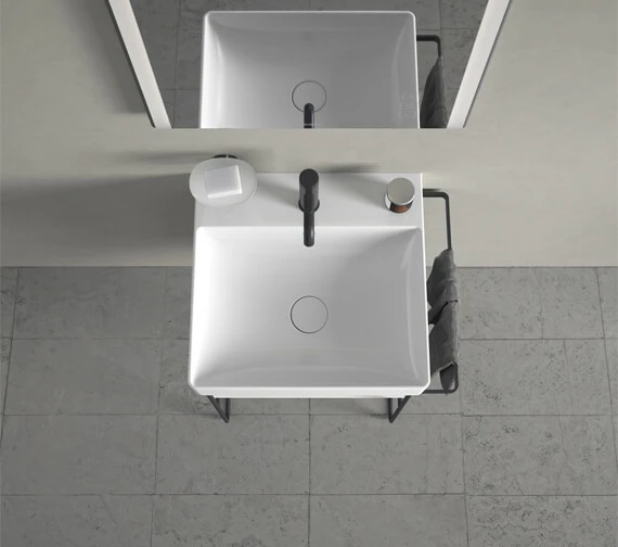 Duravit DuraSquare 500mm Furniture Washbasin 8 Duravit DuraSquare 500mm Furniture Washbasin - Image 8