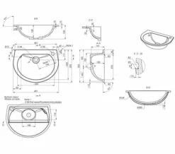 Joseph Miles Space Saver 490mm X 355mm 1 TH Semi Recessed Basin -Duravit Sales Shop M700 2022 5 25 7 28 30 354