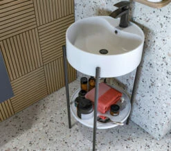 Joseph Miles Mono Furniture Round Basin And Stand