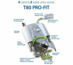 Triton White T80 Pro-Fit Electric Shower Set -Duravit Sales Shop M700 2022 5 7 8 55 29 420