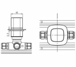 RAK Petit Square Concealed Diverter Valve -Duravit Sales Shop M700 2022 5 9 10 6 18 221