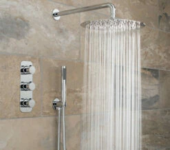 Vado Tablet Altitude Vertical 2 Outlet Chrome Thermostatic Shower Package