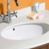 Roca Berna White Under-Countertop Inset Basin 560mm Wide - 327871001