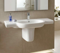 Roca Meridian-N Designer Wall Hung Basin White