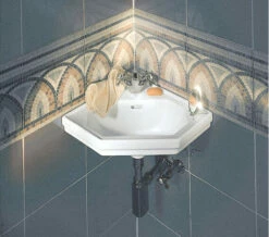 Duravit 1930 Series 1 Tap Hole Handrinse Corner Basin 595mm - 793420000