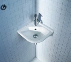 Duravit Starck 3 White Corner Hand Rinse Basin With Overflow 430mm - 075244