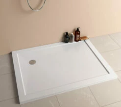 Crosswater 35mm Rectangular Acrylic Tray With Corner Waste