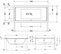 Duravit Starck Two Backrest Slope Rectangular Bath With Jet System -Duravit Sales Shop M700 2022 6 7 13 31 48 297
