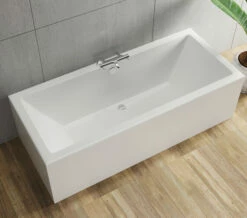 RAK Evolution Double Ended 1750mm X 750mm Easyflow Acrylic Bath White