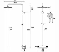 Bristan Claret Thermostatic Exposed Chrome Bar Valve With Rigid Riser Kit -Duravit Sales Shop M700 2022 7 22 9 30 6 271