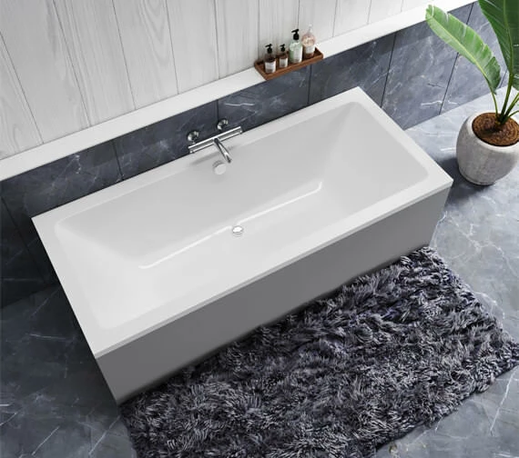 Roca The Gap Double Ended White Acrylic Bath 1700 X 700mm 1 Roca The Gap Double Ended White Acrylic Bath 1700 X 700mm