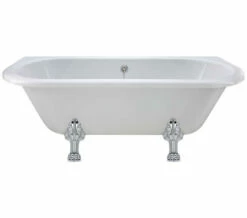 Hudson Reed Kenton 1700 X 750mm Back-To-Wall Freestanding White Acrylic Bath With Legs -Duravit Sales Shop M700 2022 7 6 15 26 51 487