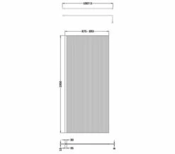 Hudson Reed Fluted Fixed Wall Wetroom Screen -Duravit Sales Shop M700 2022 7 7 13 17 6 625