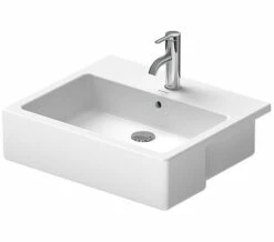 Duravit Vero 550 X 470mm Semi Recessed 1 Tap Hole Basin -Duravit Sales Shop M700 2022 8 1 10 1 29 350