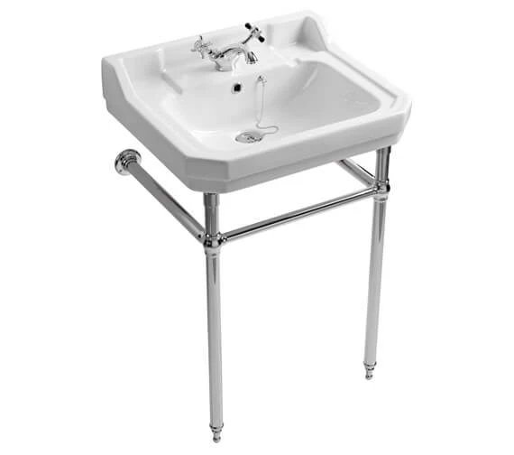 Tavistock Vitoria 610 X 505mm Traditional Basin With Washstand 2 Tavistock Vitoria 610 X 505mm Traditional Basin With Washstand - Image 2